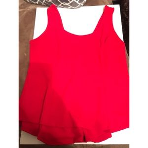 🔥Plus size red fit and flare top